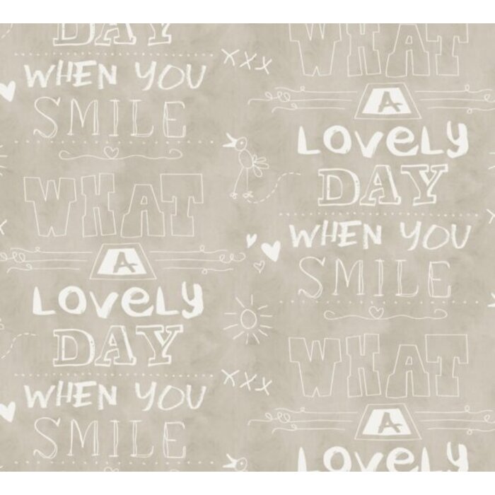 Behang met teksten 61166-00