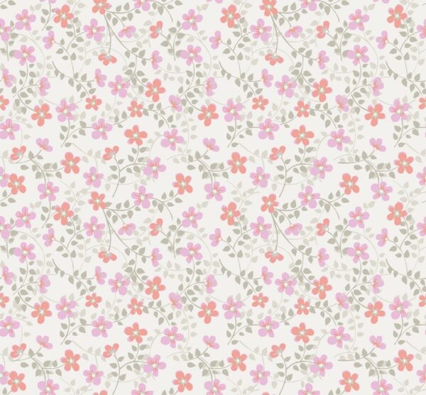 Behang met bloemen 61163-14