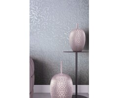 Behang met klassieke ornamenten-bladeren print 6829-40