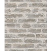 Behang met bakstenen print 6827-10