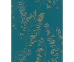 Behang met glanzende graspluimen  6819-30