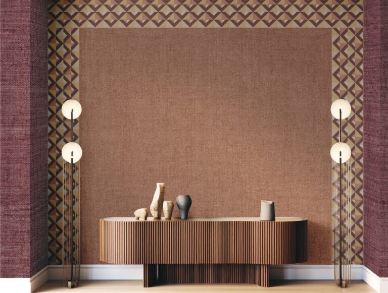 Behangrand met grafische print B39098