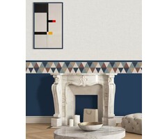 Behangrand met grafische print B39094