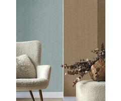 Behang met linnenlook