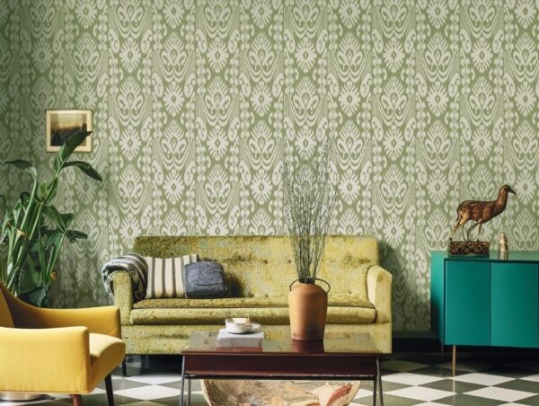 Behang met ornamenten