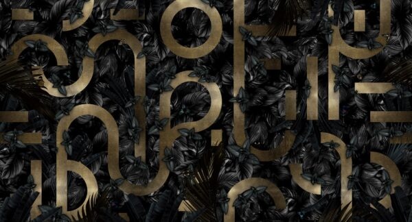 Fotobehang Golden curves