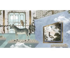 Fotobehang Zebra's playground