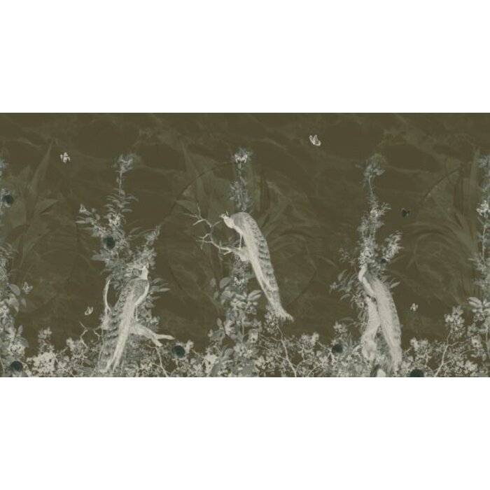 Fotobehang Peacock Forest