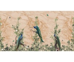 Fotobehang Peacock Forest