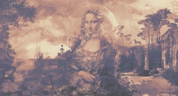 Fotobehang Dining with Mona