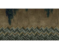 Fotobehang Fishbone bricks