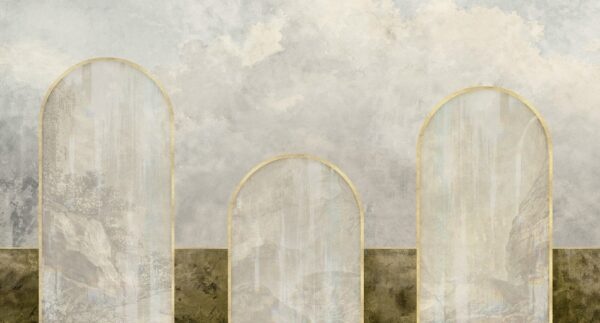 Fotobehang Story of three