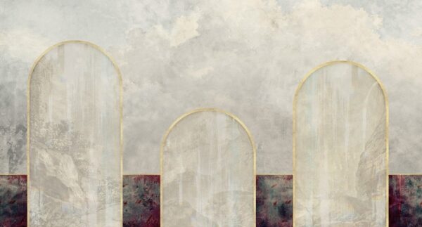 Fotobehang Story of three