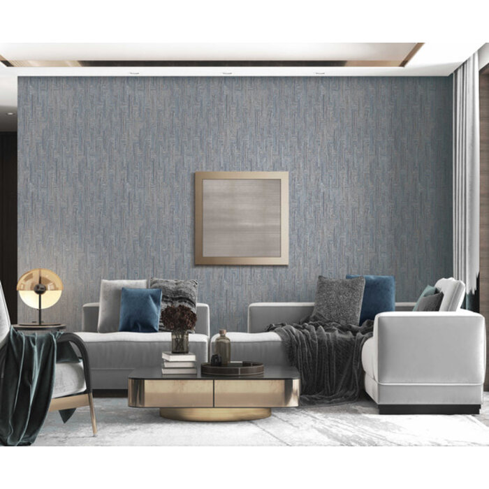 Santa Fe - Retro string motif Navy Blue