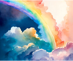 Cute Walls - Rainbow Magic 212x280cm