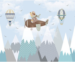 Cute Walls - Air Travel Bear 318x280cm