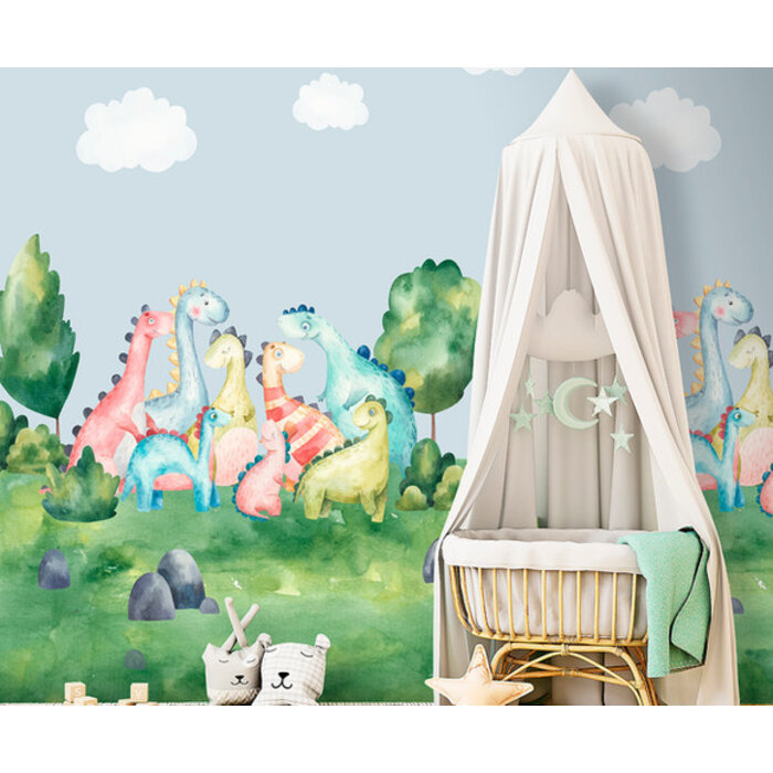 Cute Walls - Dino Land 212x280cm
