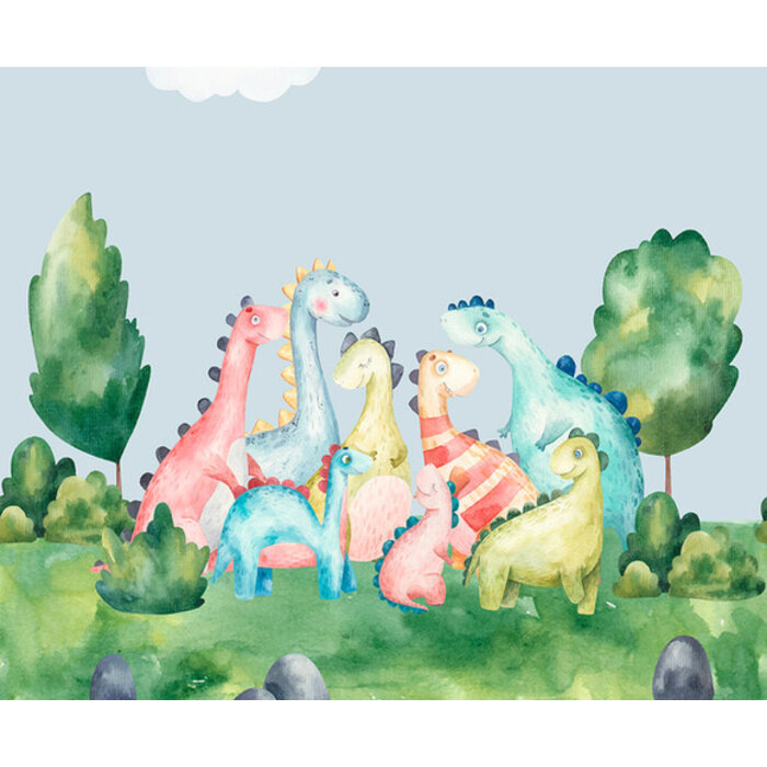 Cute Walls - Dino Land 212x280cm