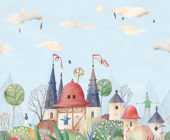 Cute Walls - Woodland Bunnies 318x280cm