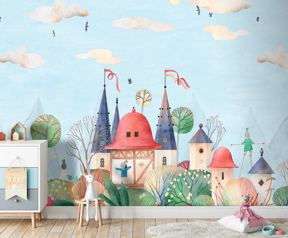 Cute Walls - Woodland Bunnies 318x280cm