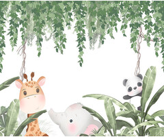 Cute Walls - Jungle Friends Expedition 212x280cm