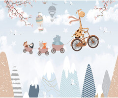 Cute Walls - Flying Cyclist 265x280cm