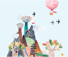 Cute Walls - Car Trip 212x280cm