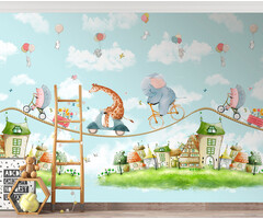 Cute Walls - Circus Zipline 265x280cm