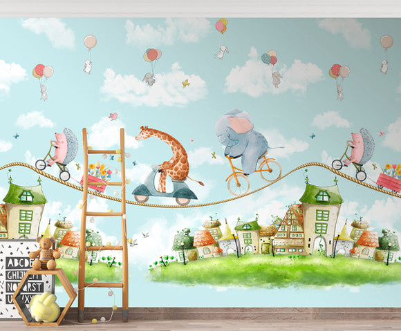 Cute Walls - Circus Zipline 265x280cm