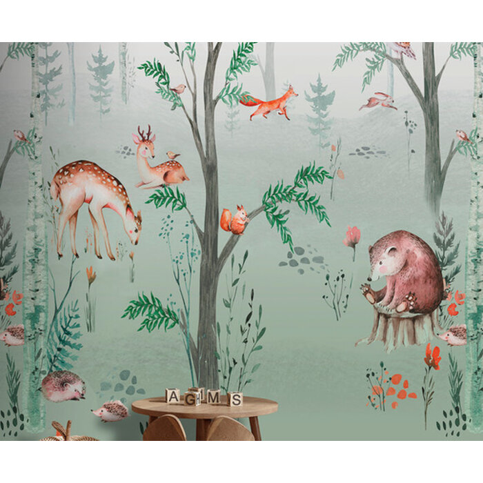 Cute Walls - Forest Friends 212x280cm