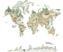 Cute Walls - Woodland Map 212x280cm