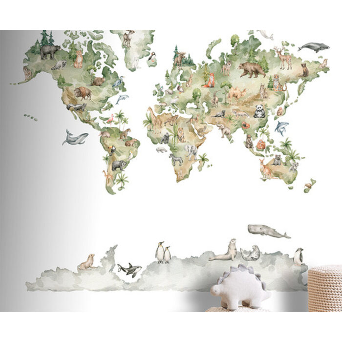 Cute Walls - Woodland Map 212x280cm