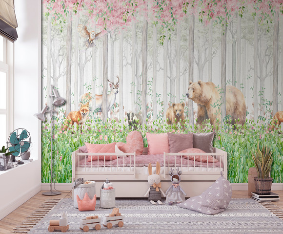 Cute Walls - Spring Woodland 265x280cm