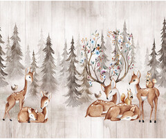 Cute Walls - Deer Camp 212x280cm