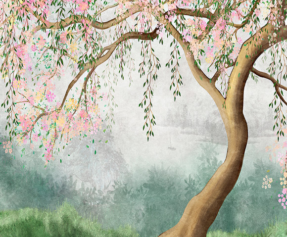 Cute Walls - Weeping Willow 212x280cm