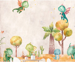 Cute Walls - Little Dragons 265x280cm