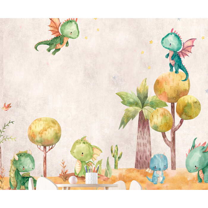 Cute Walls - Little Dragons 265x280cm