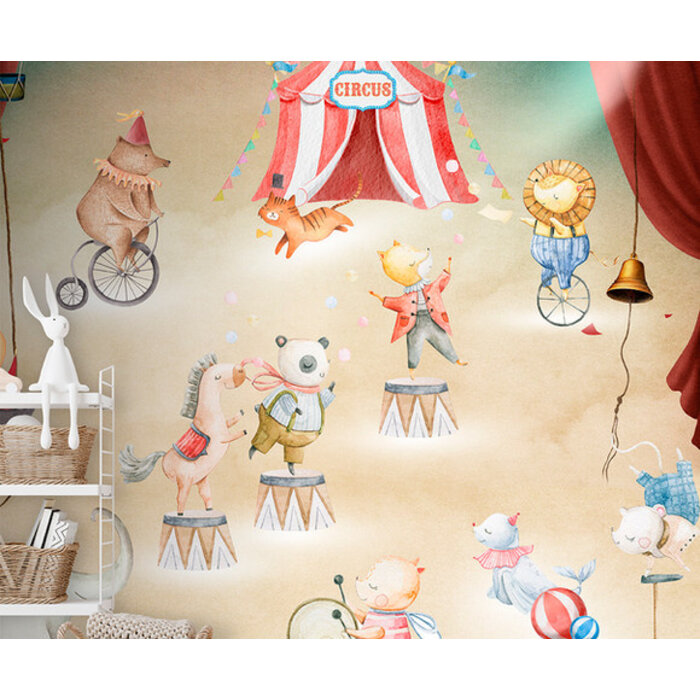 Cute Walls - Playing Circus 212x280cm