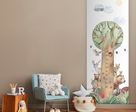 Cute Walls - Woodland Friends 106x280cm