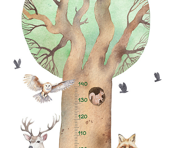 Cute Walls - Woodland Friends 106x280cm