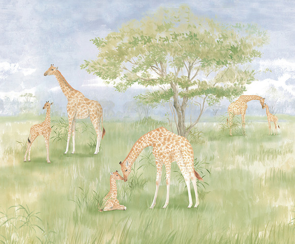 Cute Walls - Giraffes 212x280cm