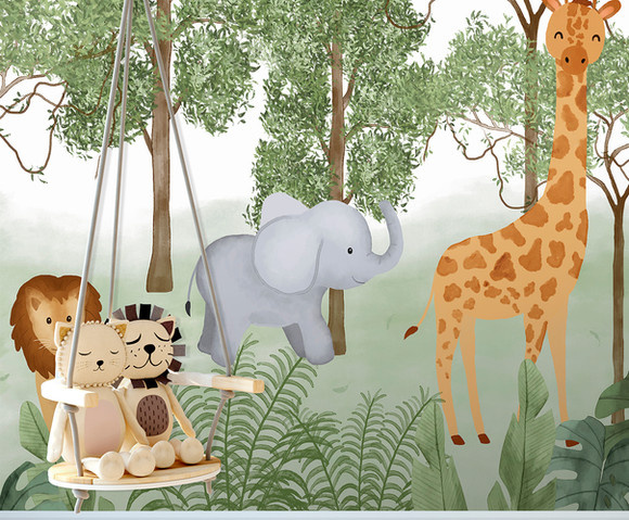 Cute Walls - Jungle Safari 212x280cm