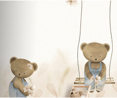 Cute Walls - Swinging Teddy 212x280cm