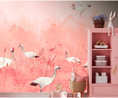 Cute Walls - Crane Dance Meadow 212x280cm