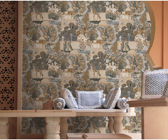 Journey to the East - Jal Mahal Navy/Orange