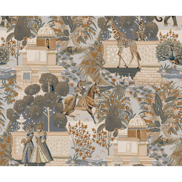 Journey to the East - Jal Mahal Navy/Orange