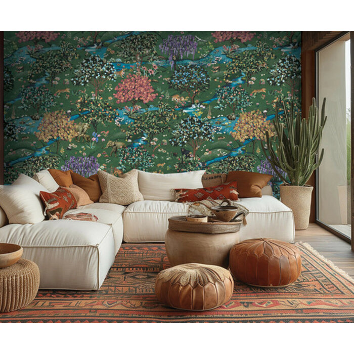 Journey to the East - mural Cardamom Mountains