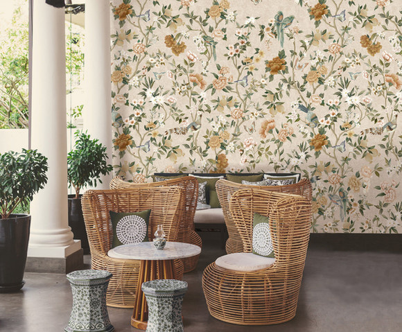 Journey to the East - mural Imperial Gardens Neutral