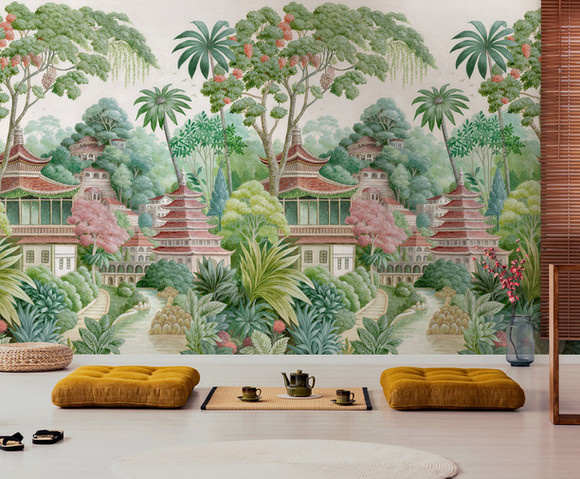 Journey to the East - mural Shambhala