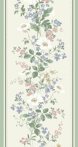 Sommarang - Olivia beige/green rand 5m